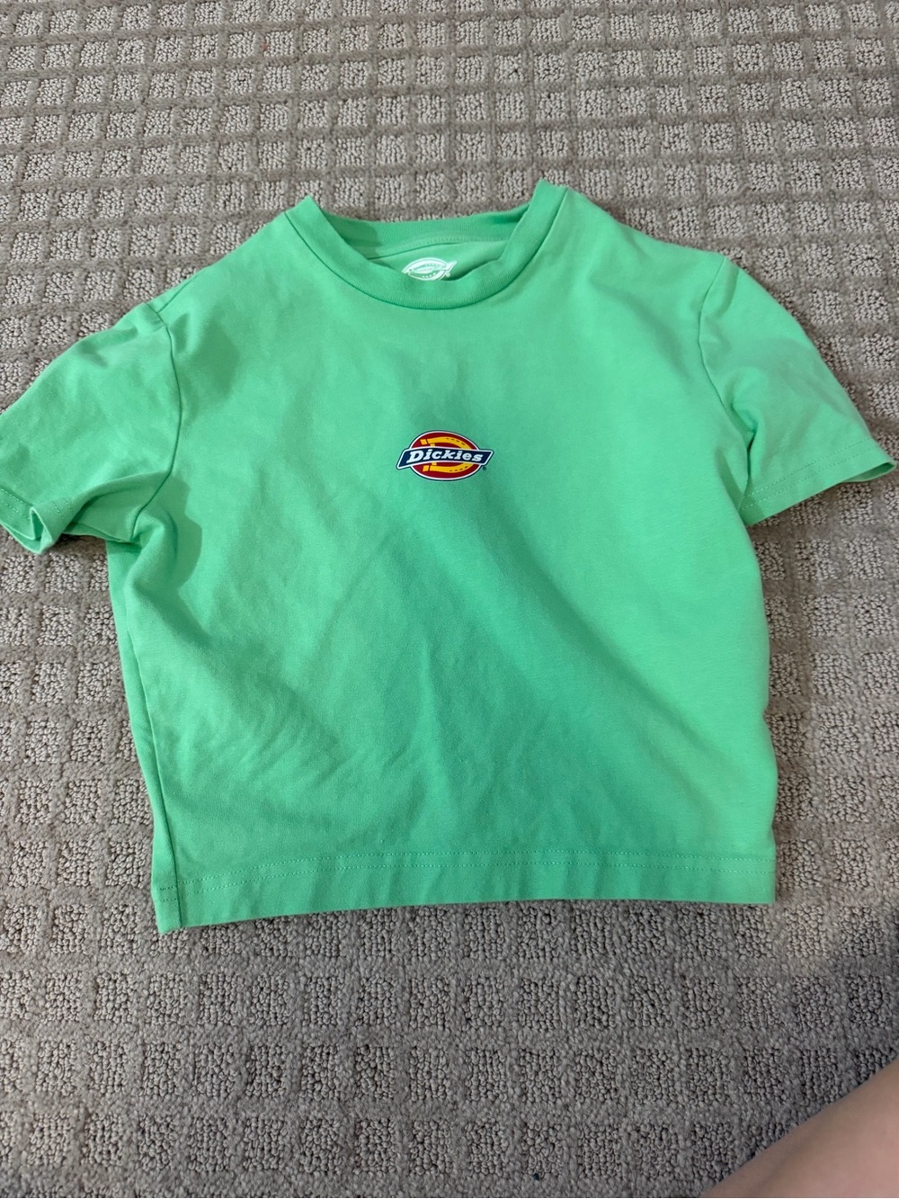Dickies Mint Green Logo Cropped Tee